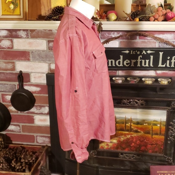 DRILL NYC MENS BUTTON DOWN SHIRT M - Picture 5 of 7